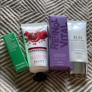 Skincare Korean Set Esfolio, Jigott, Innisfree